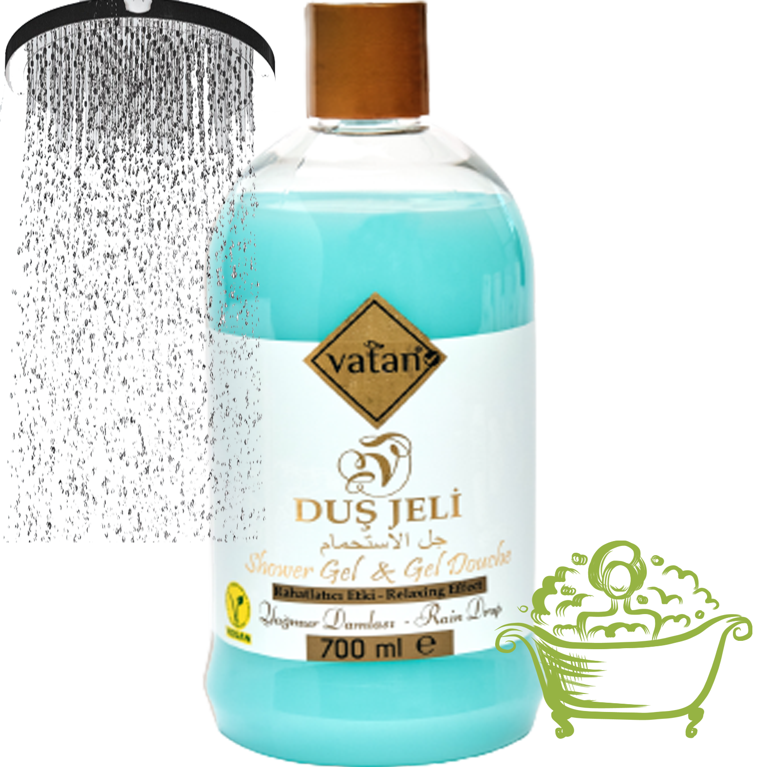 Gel de dus Rain Drop Vatan 700ml(K.60)