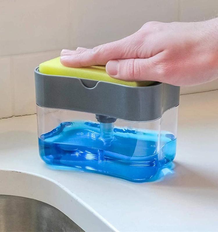 Dozator pentru burete de bucatarie  Soap Pump Sponge Caddy