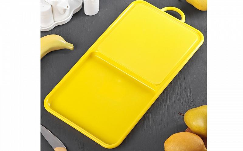 Tabla de tocat cu rezervor si cutit in set Chop Block