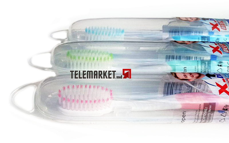 Perie pentru dinti cu husa X-Brush Soft