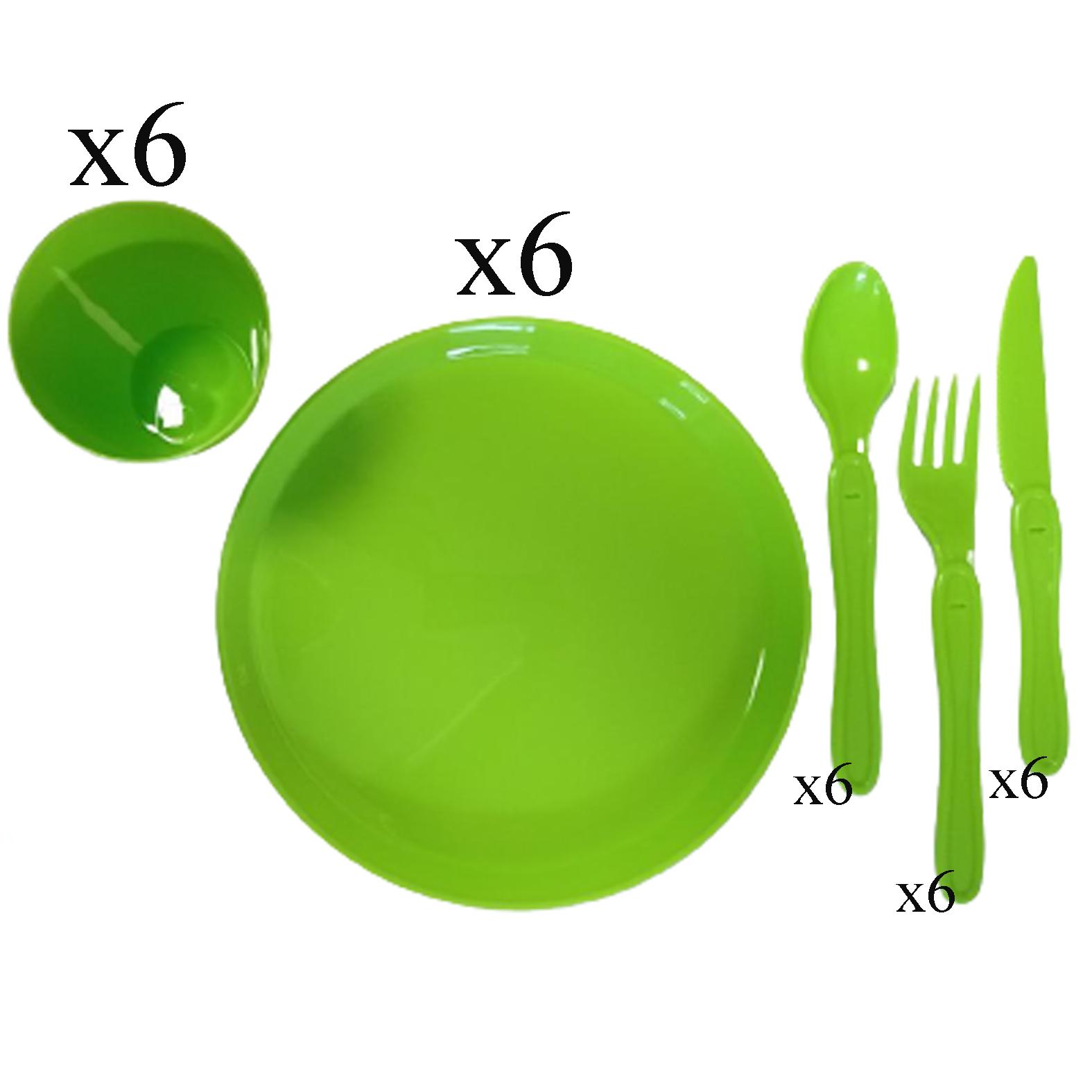 Set vesela pentru piknic 6 persoane Bonny Gondol