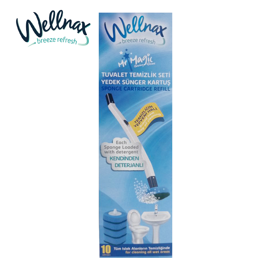 Wellnax set WC MR. Magic sponge rezerva 10buc