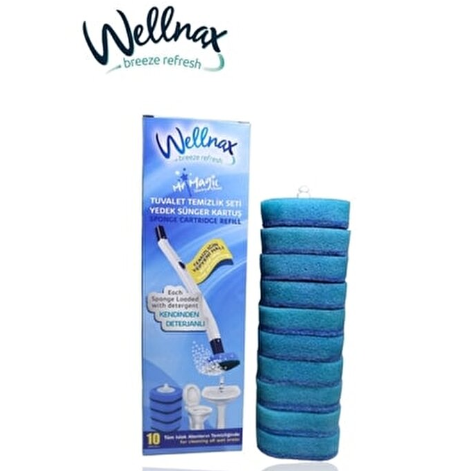 Wellnax set WC MR. Magic sponge rezerva 10buc
