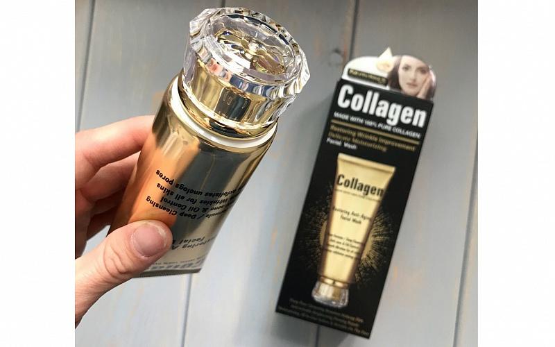 Gel pentru spalarea fetei Wokali Collagen Moisturizing Facial Wash, 120 ml