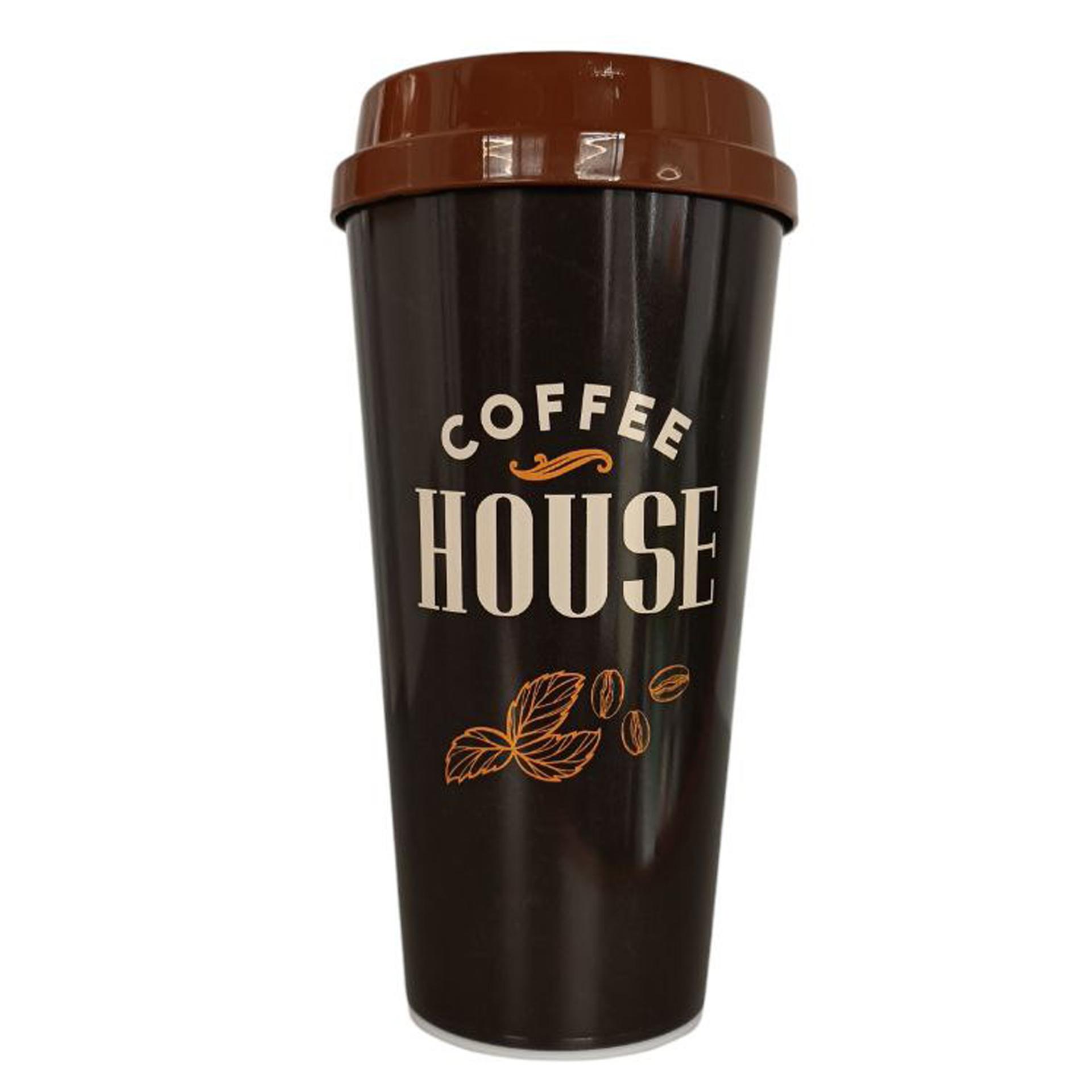 Pahar cu capac "GCups" Gondol Plastik 400ml