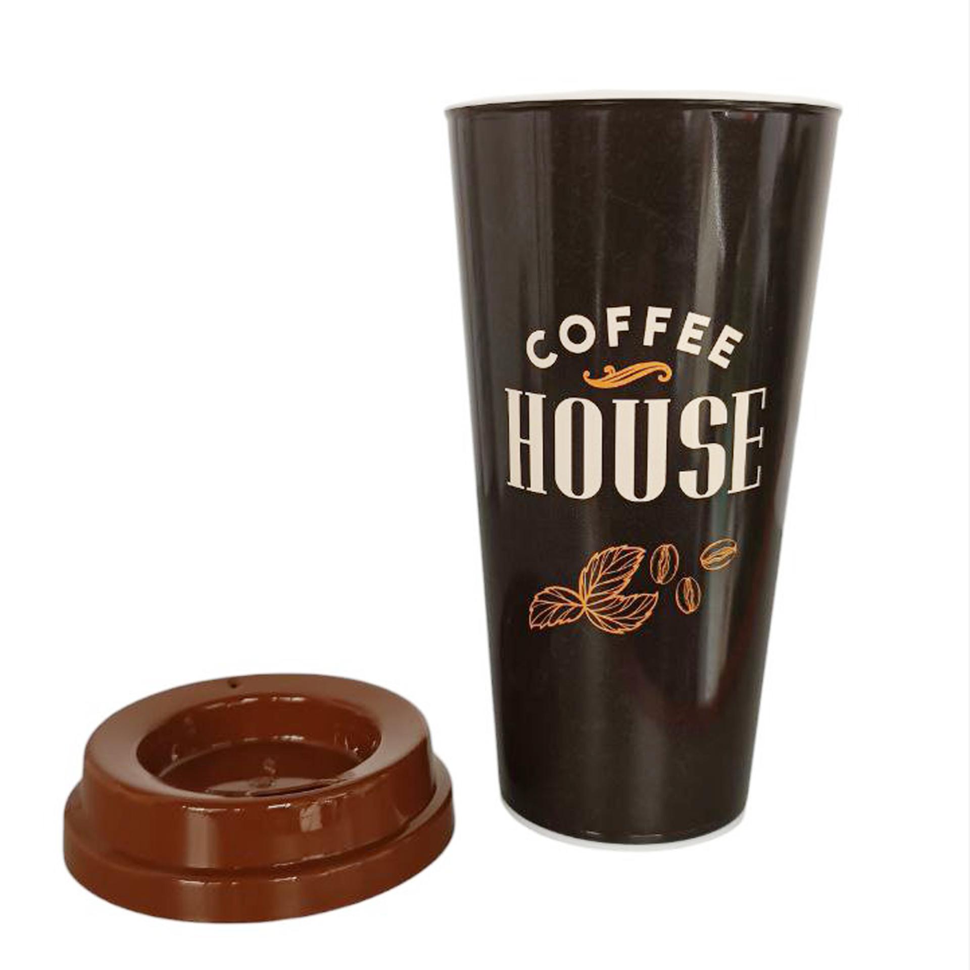 Стакан с крышкой "GCups" Gondol Plastik 400ml