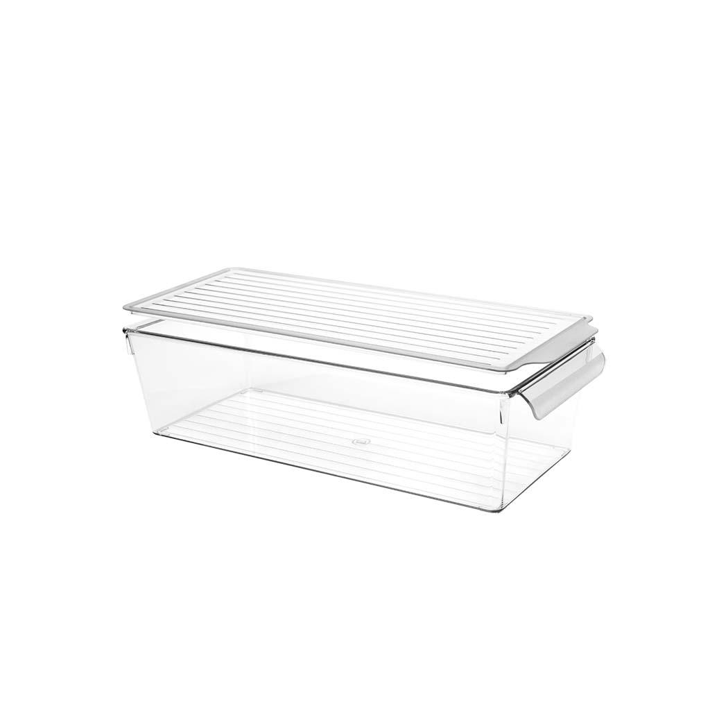 Organizator cu capac, pentru frigider DecoBella, Extra rezistent, 3 Litri