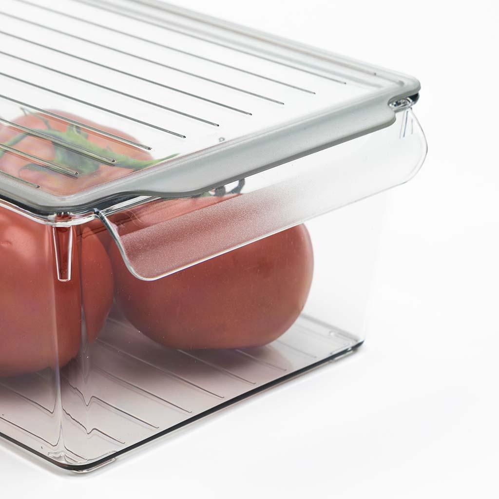 Organizator cu capac, pentru frigider DecoBella, Extra rezistent, 3 Litri