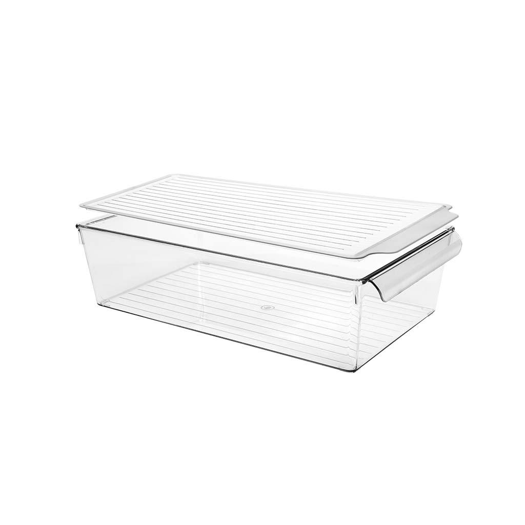 Organizator cu capac, pentru frigider DecoBella, Extra rezistent, 4,5 Litri