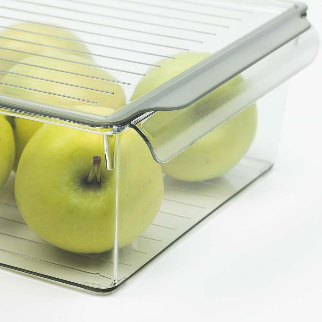 Organizator cu capac, pentru frigider DecoBella, Extra rezistent, 4,5 Litri