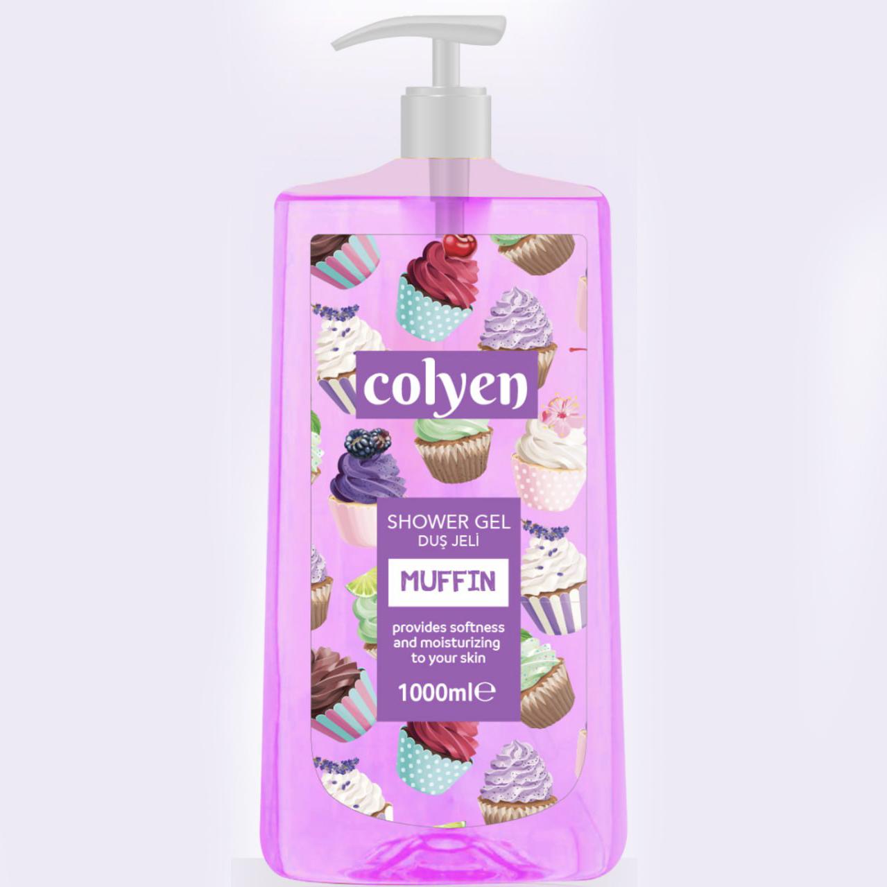 Gel de dus COLYEN, MUFFIN, 1000 ml