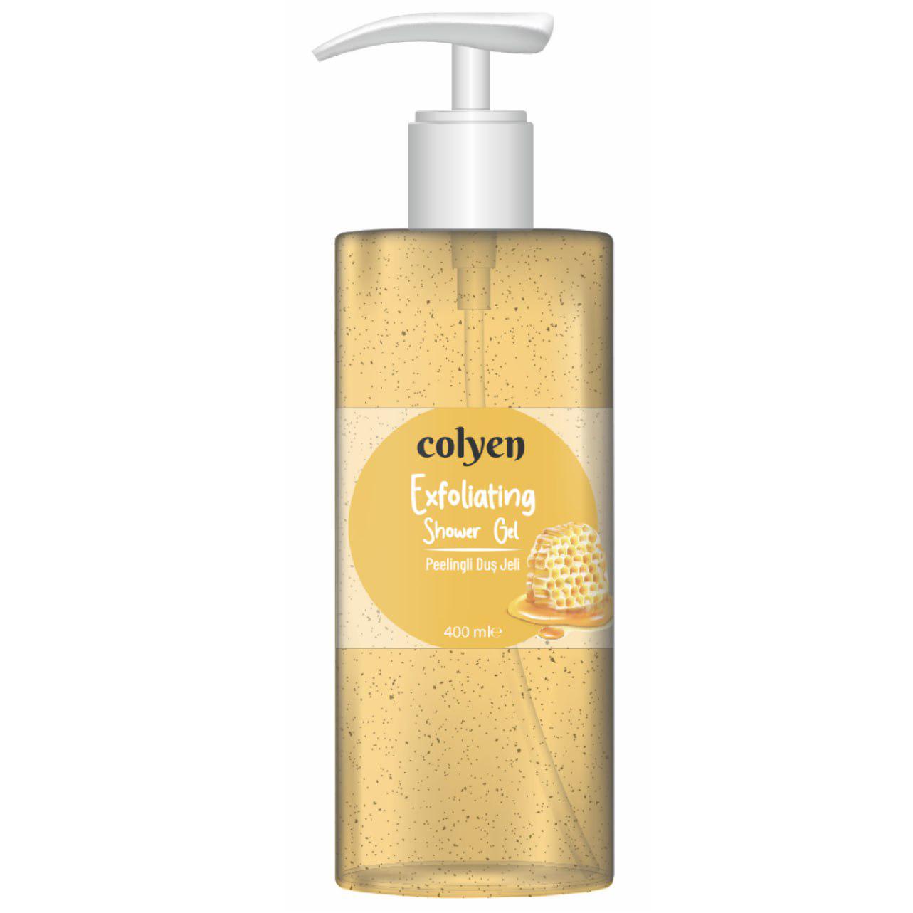 Gel de dus exofoliant COLYEN, HONEY, 385 ml