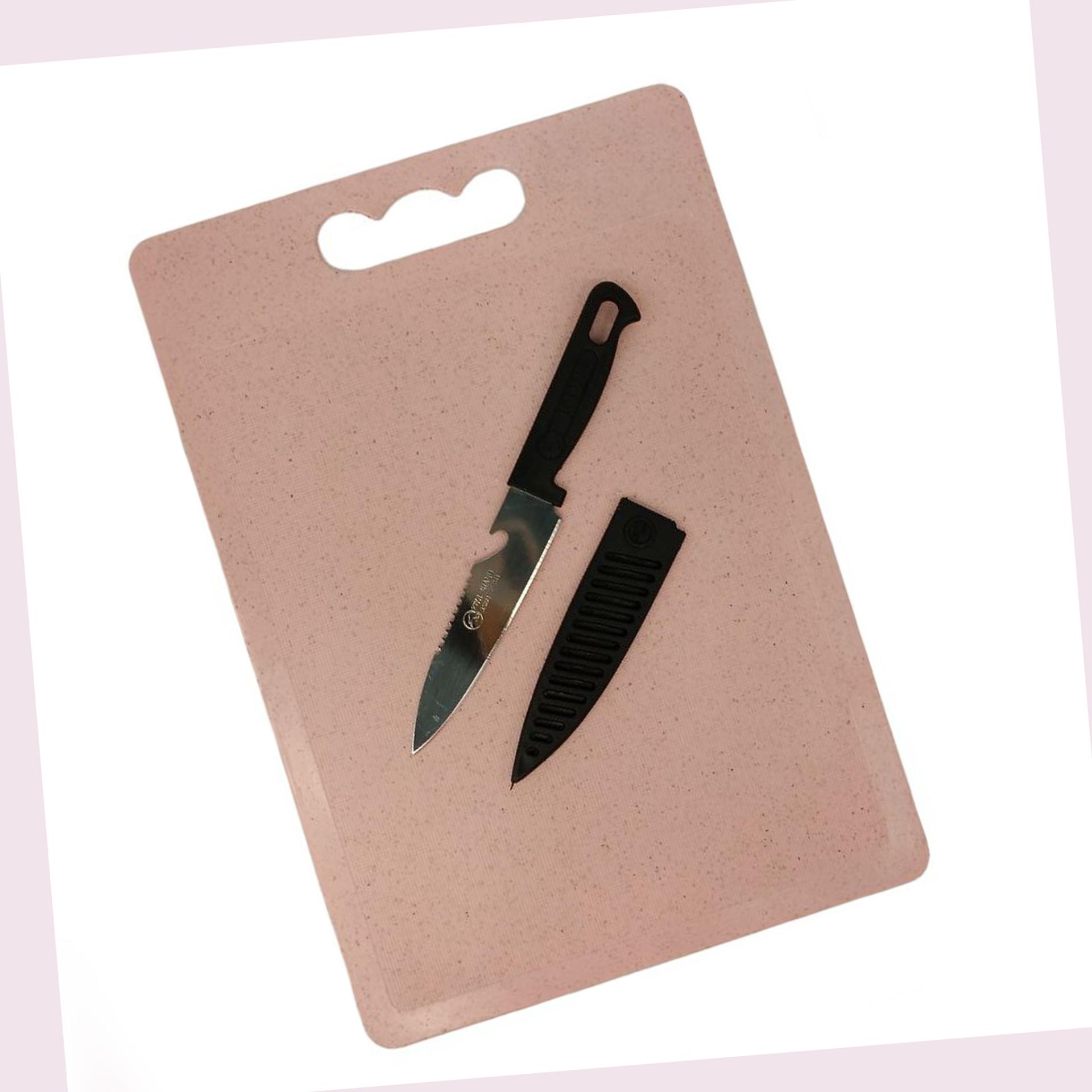Tabla pentru tocat+cutit Tong You 33х23,5х0,3cm