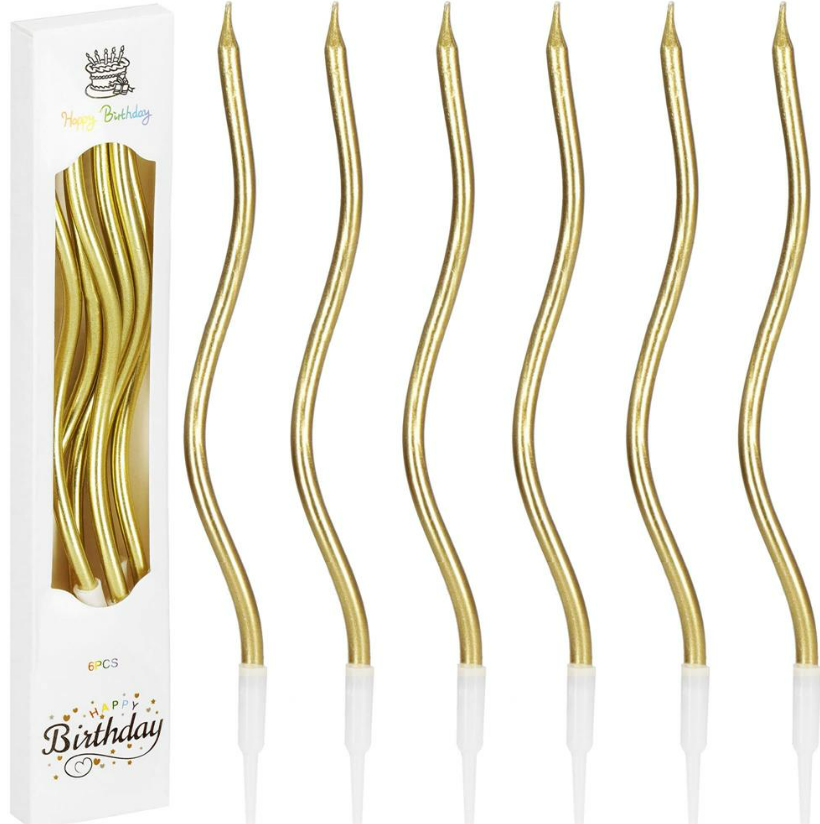 Lumanari spirala 6 buc Rainbow Candle