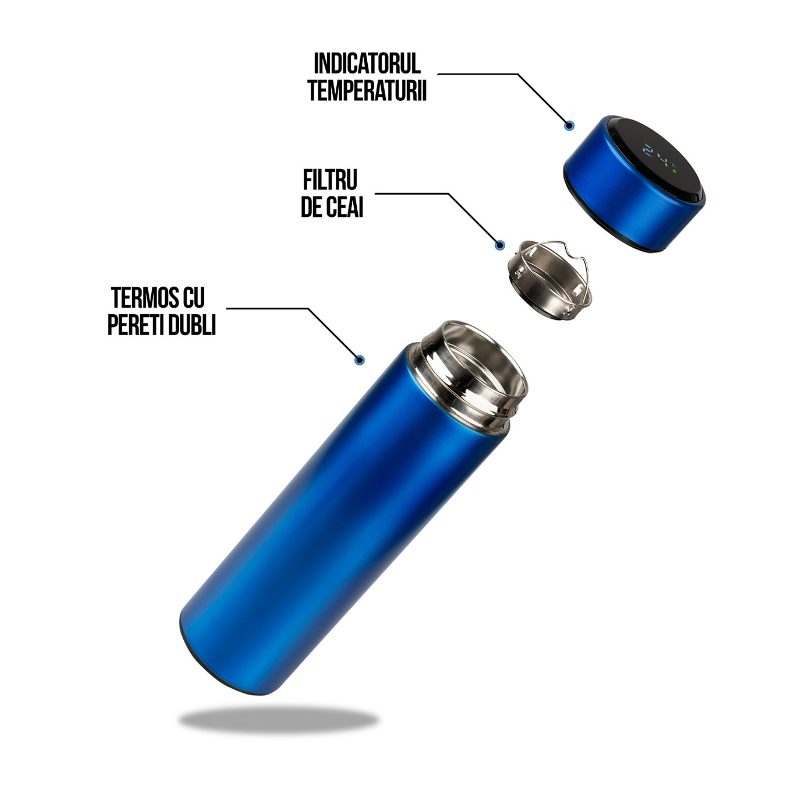 Termos cu indicator de temperatura 500 ml
