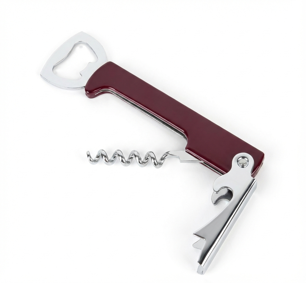 Tirbușon + deschizator capace 12 cm, metal/plastic