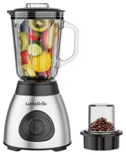 Blender LumaBella, cu maruntitor pentru boabe, 400W, 1.5L, B-1004