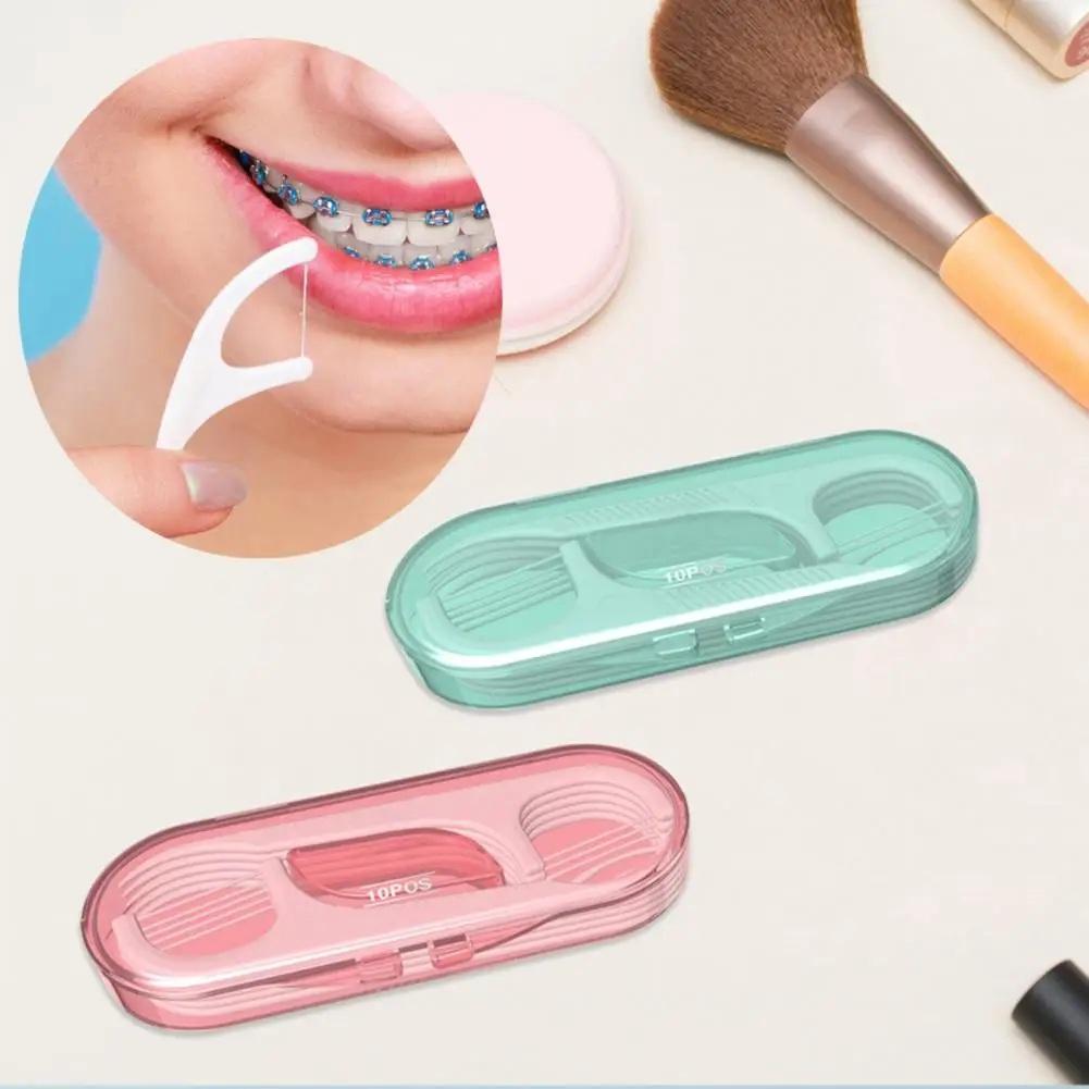 Ata dentara cu scobitoare, 10 buc/mini cuite