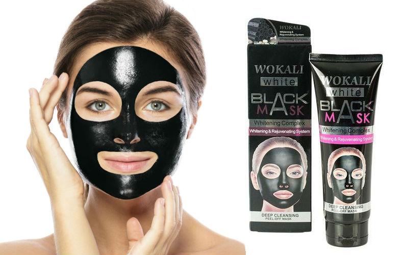 Masca pentru fata Wokali, Black Mask, 130 ml, WKL-402