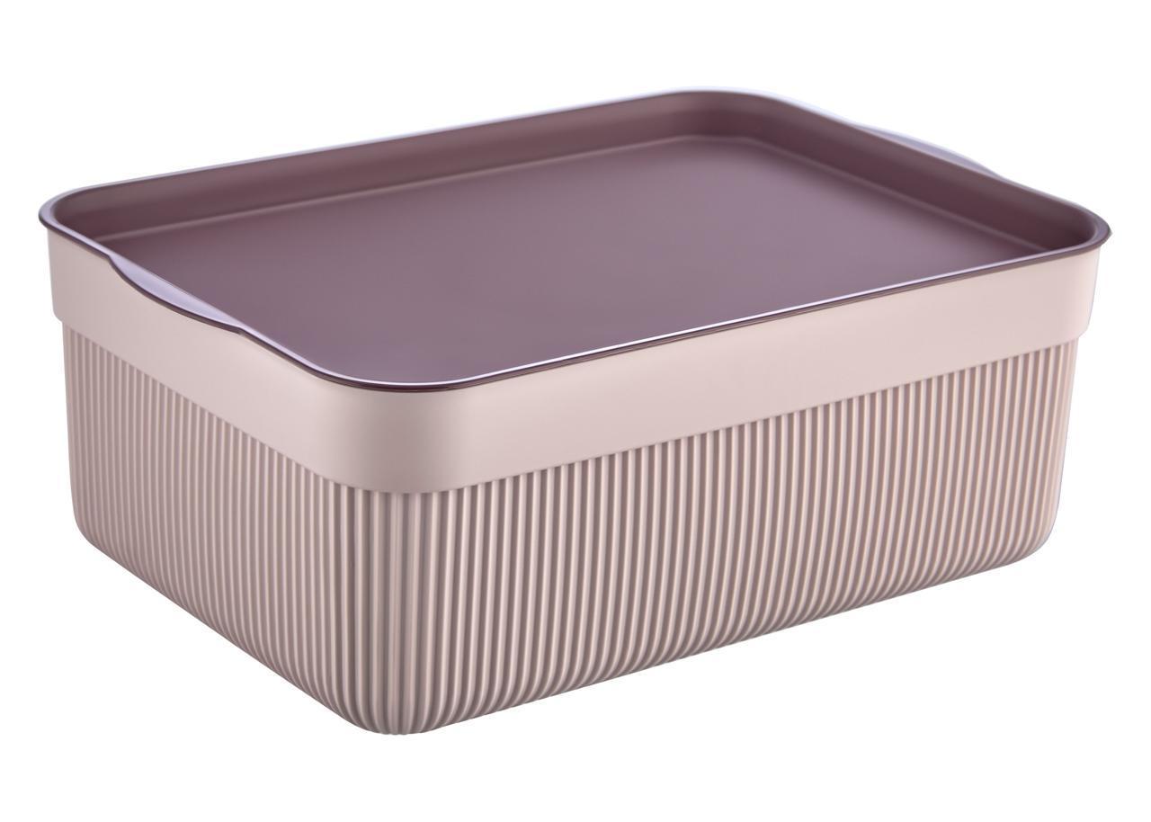 Organizator din plastic Voce, ALESTA, cu capac, 3 L