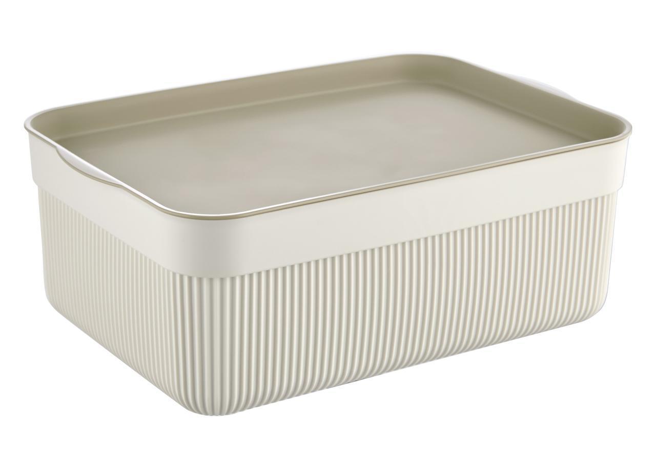 Organizator din plastic Voce, ALESTA, cu capac, 3 L