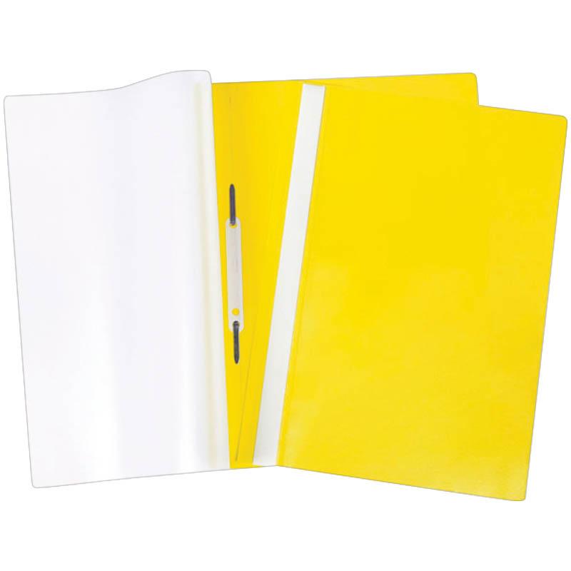 Mapa dosar A4, plastic, 120 mk x 180 mk, galben