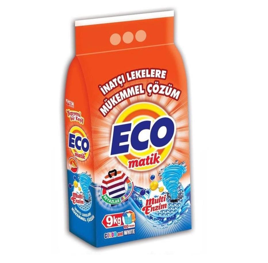 Detergent pudra  ECO MATIK Color&White 9kg