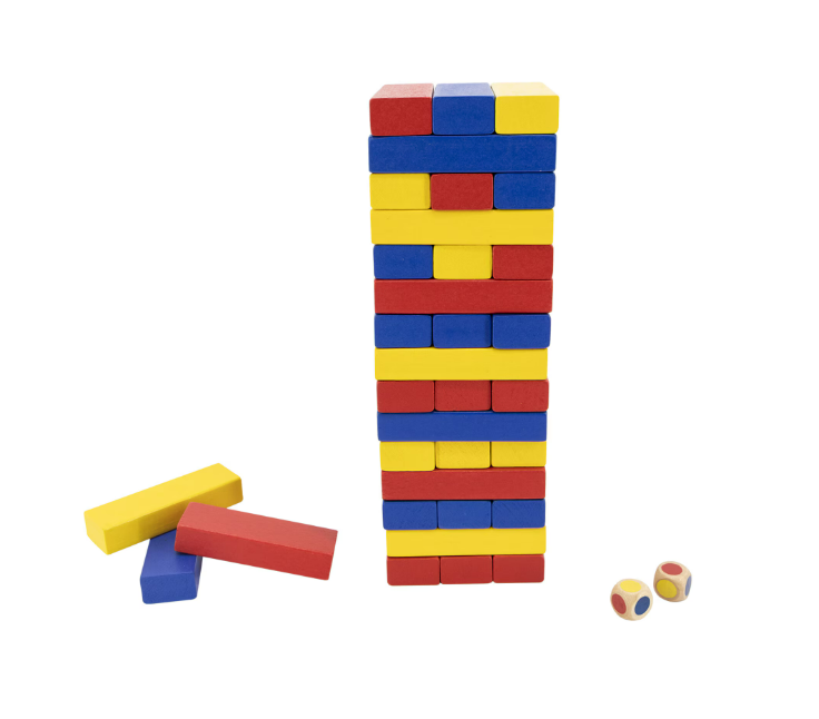 Joc turnul instabil Jenga / joc educativ / lemn / 3+