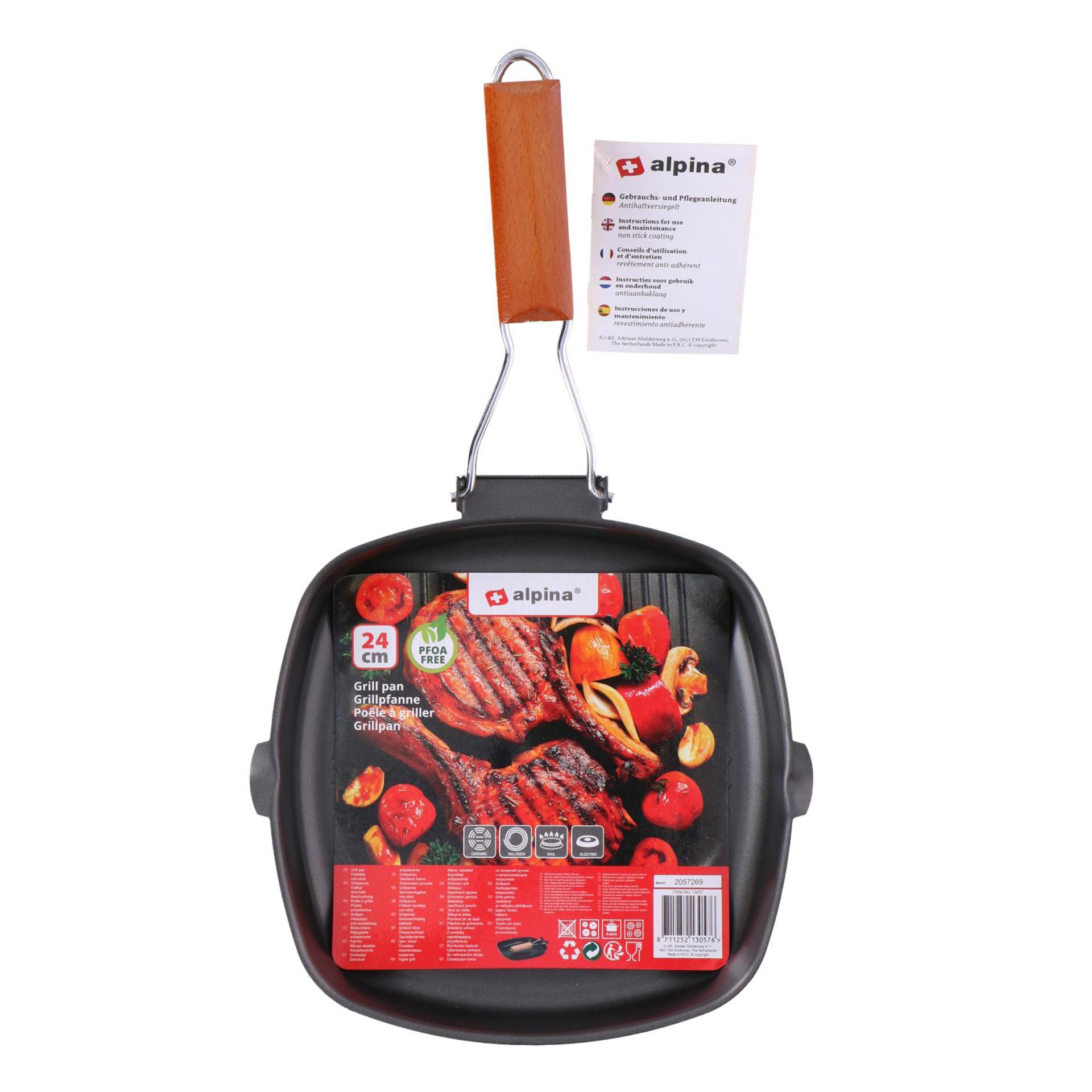 Tigaie Grill 24 cm Alpina
