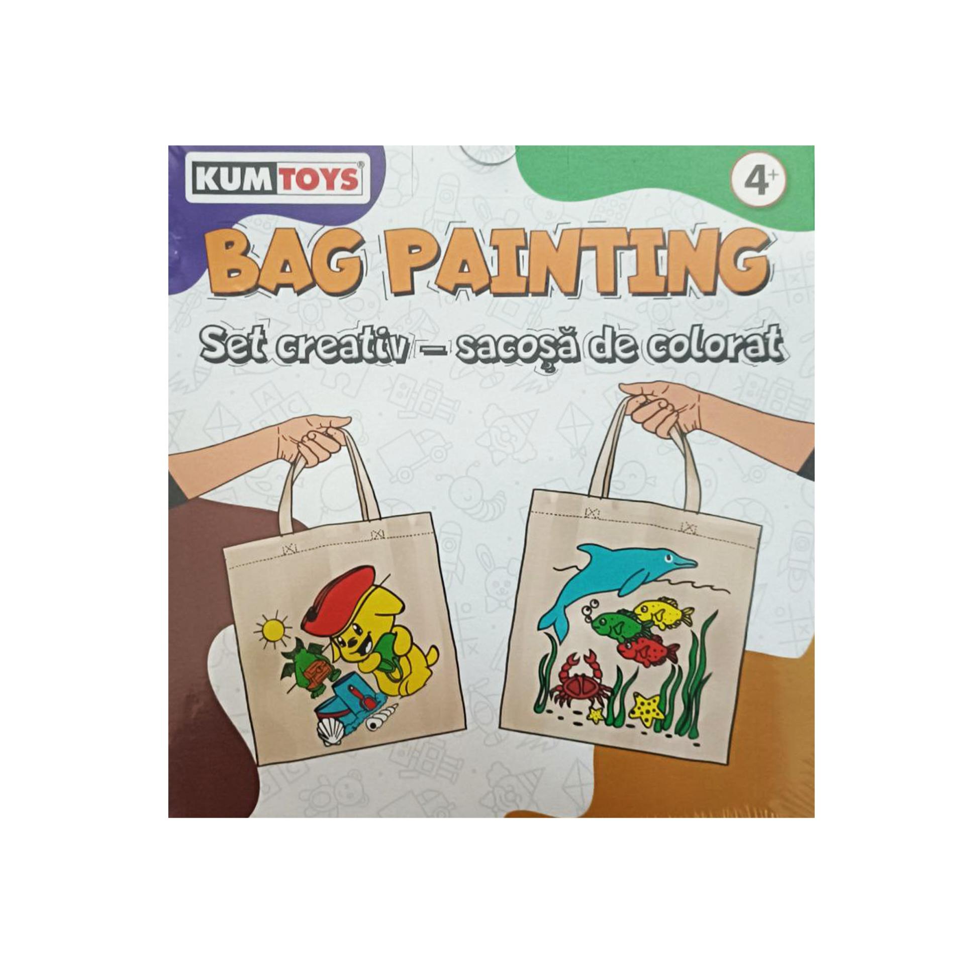 Set creativ-sacosa de colorat Kum Toys Redka, 4+