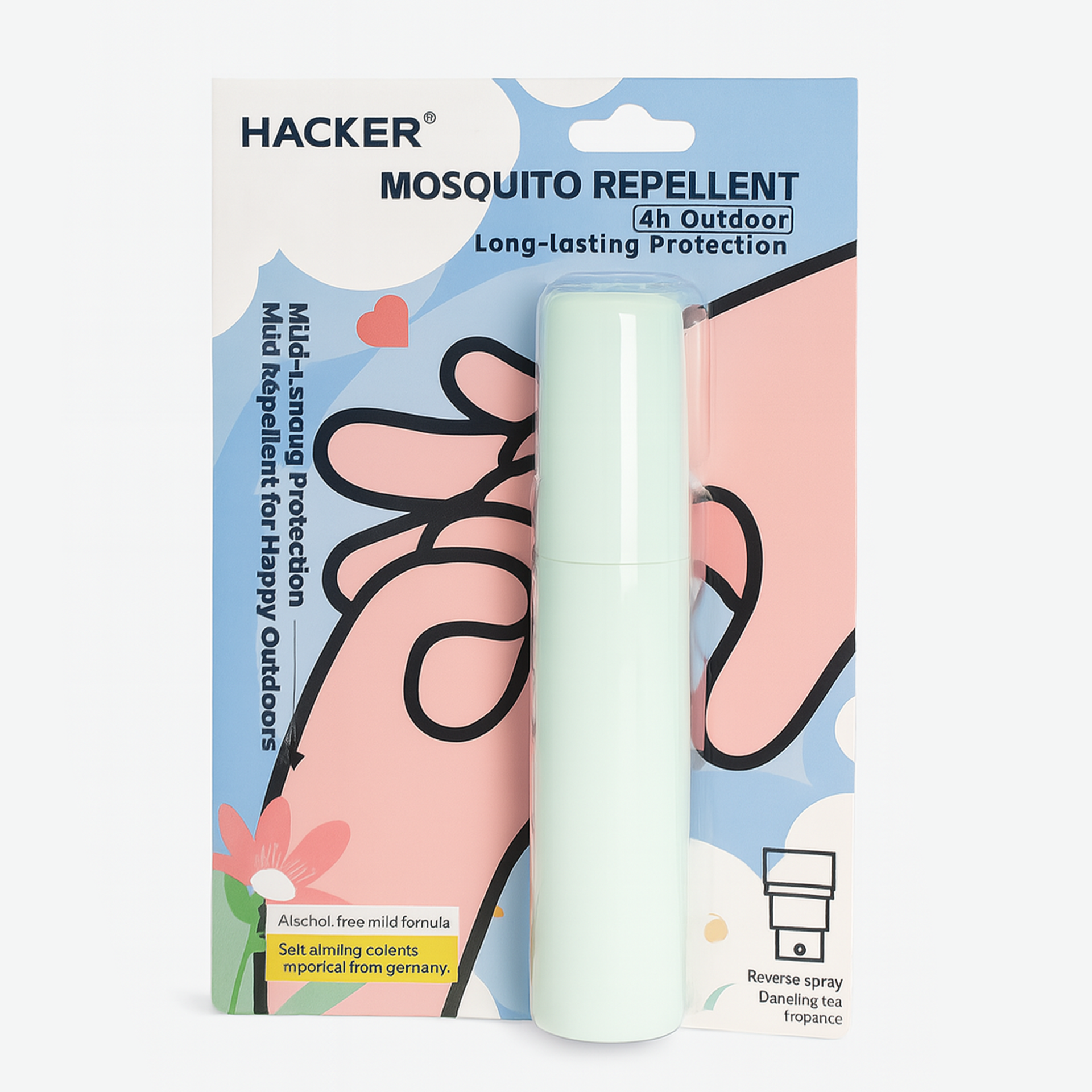 Repelent-spray pentru tantari Hacker, 10ml