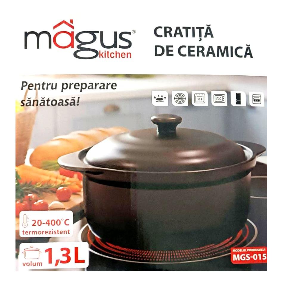 Cratita din ceramica Magus, 1.3 L, MGS015