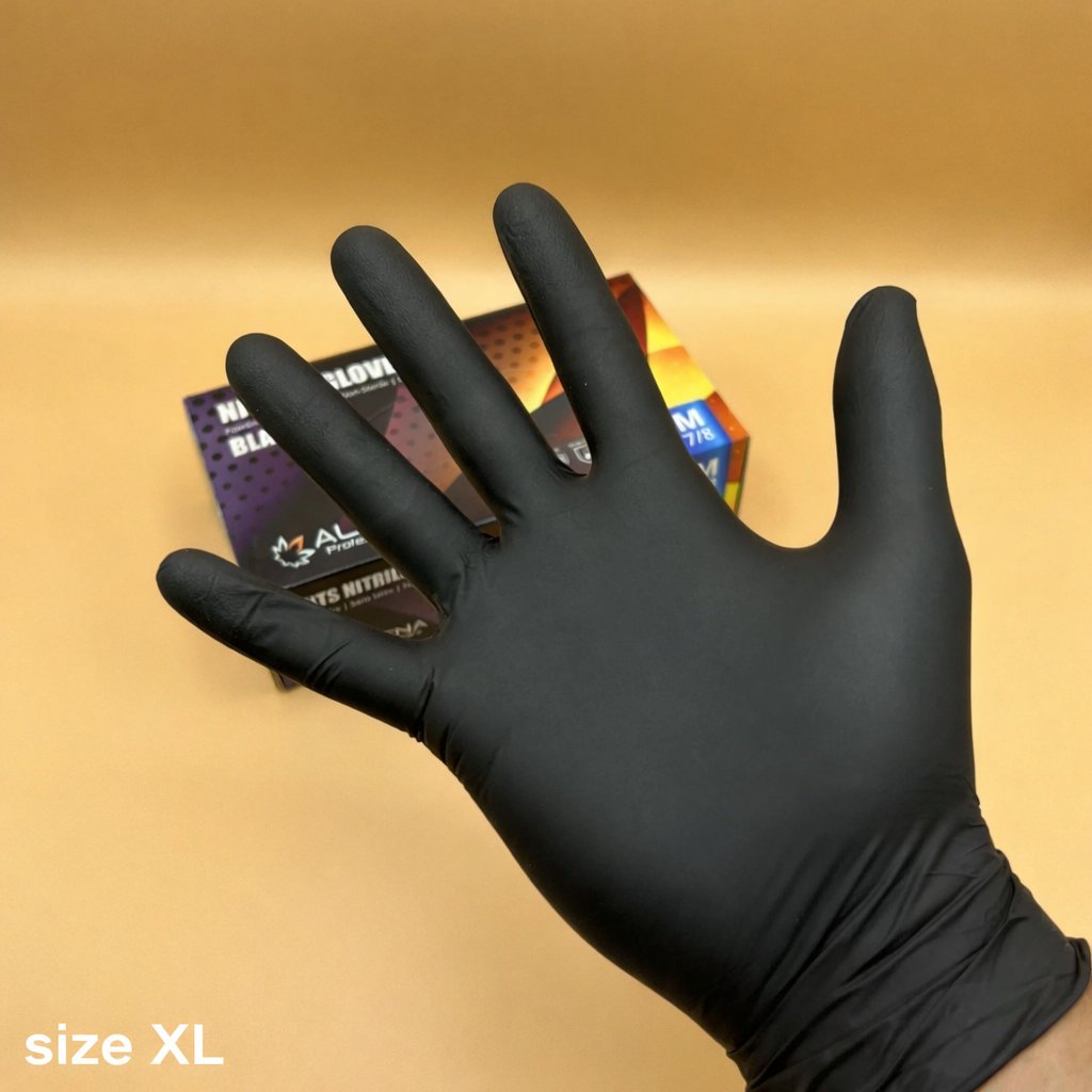 Manusi nitril  Aldena, negru, XL, 100 buc