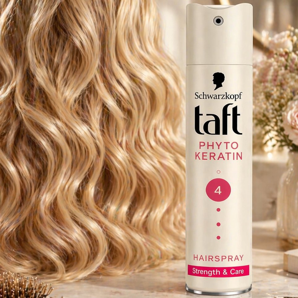Fixativ spray par TAFT, Phyto Keratin, nivel 4, 250 ml