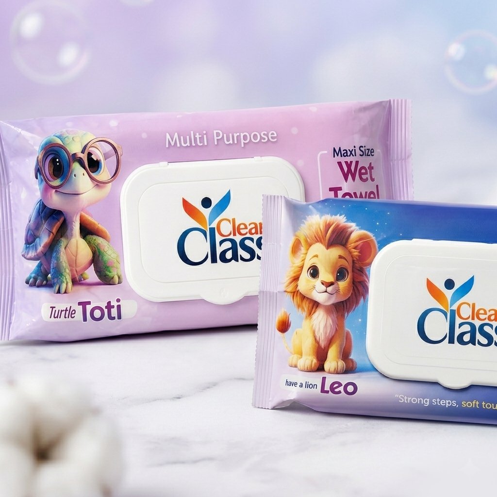 Servetele umede Clean Class, Kids, 90 buc