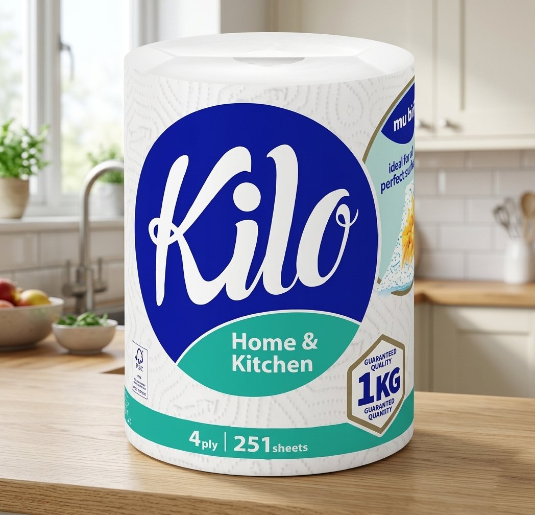 Prosop de hirtie KILO, Home Kitchen, 4 straturi, 251 foi, 1 kg
