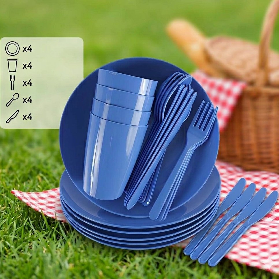 Set pentru picnic DecoBella, 4 persoane