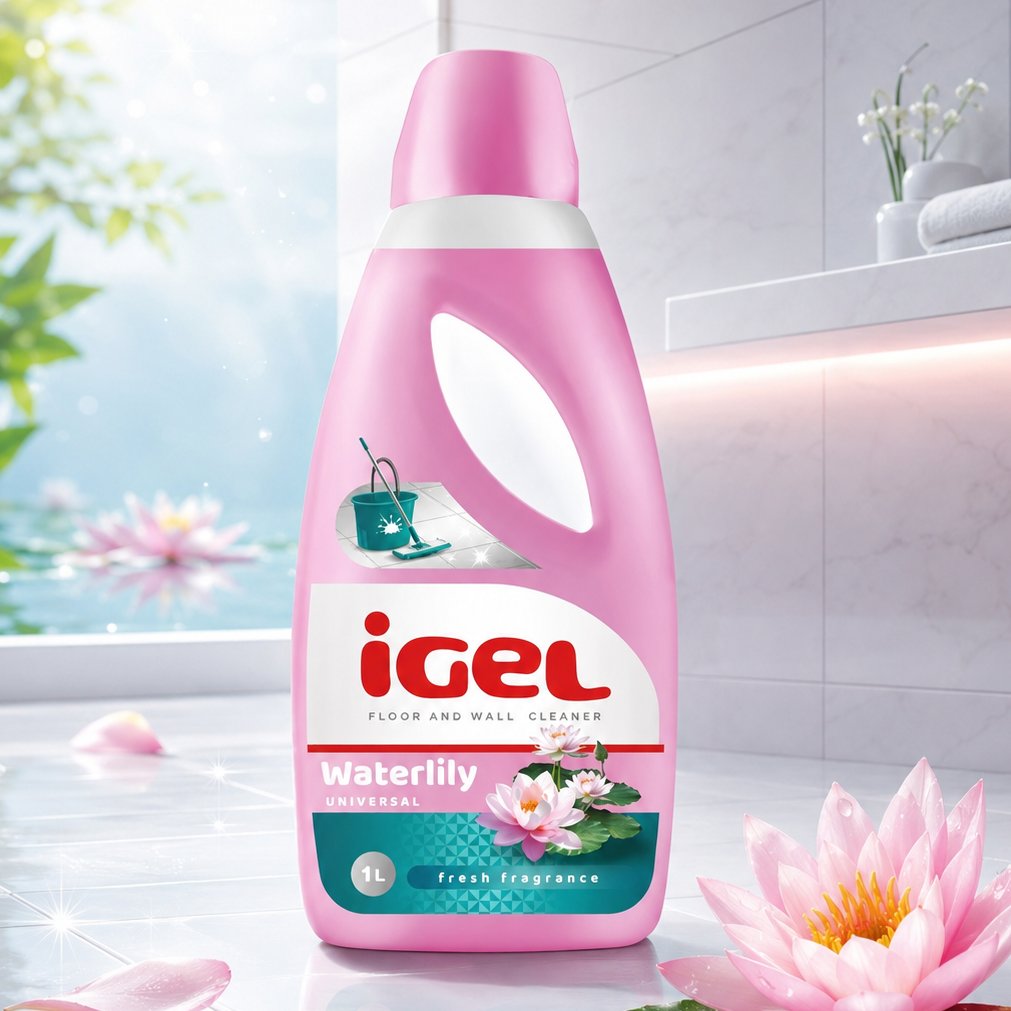 Solutie de curatat podele si pereti iGEL, Waterlily, 1 L