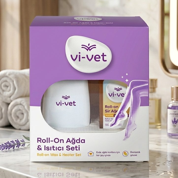 Set pentru depilare Vi-Vet, incalzitor, cartus cu ceara