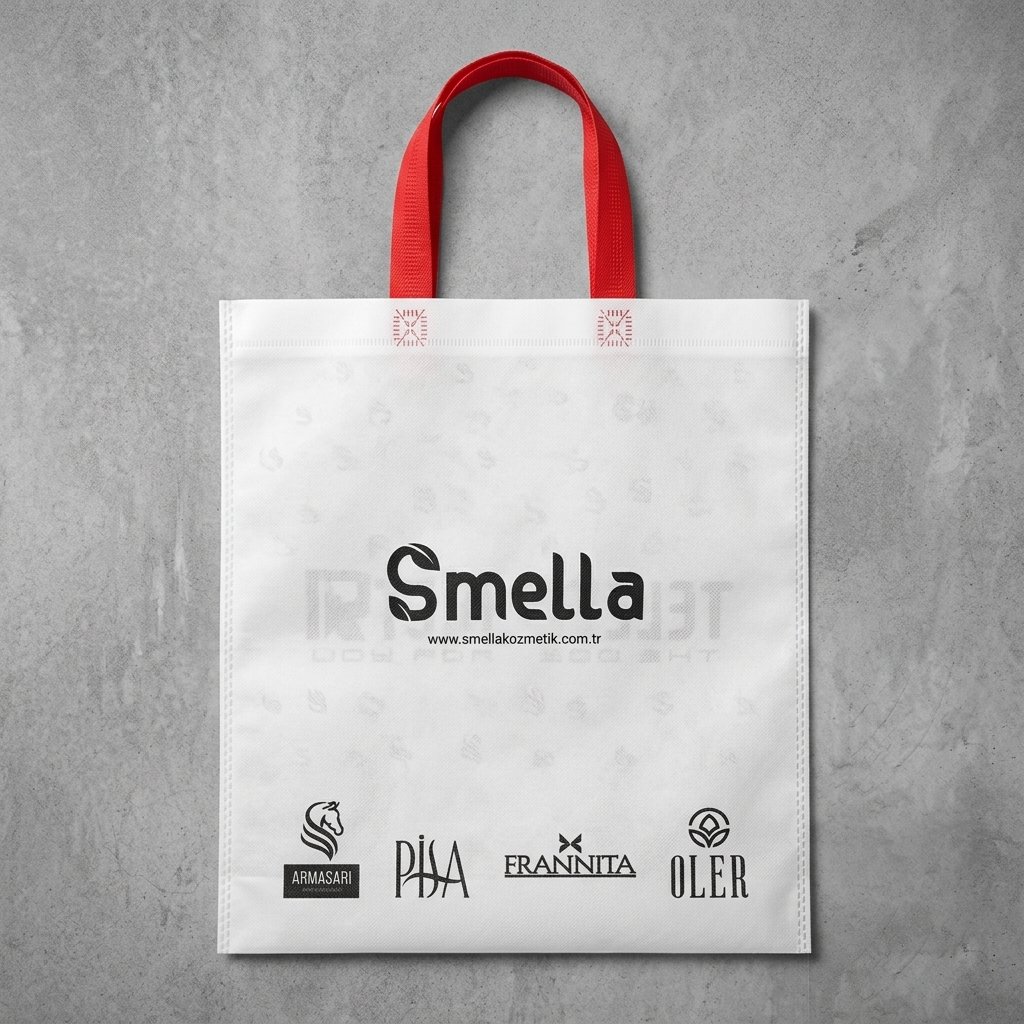 Geanta Telemarket, ECO 3D, Smella, alba