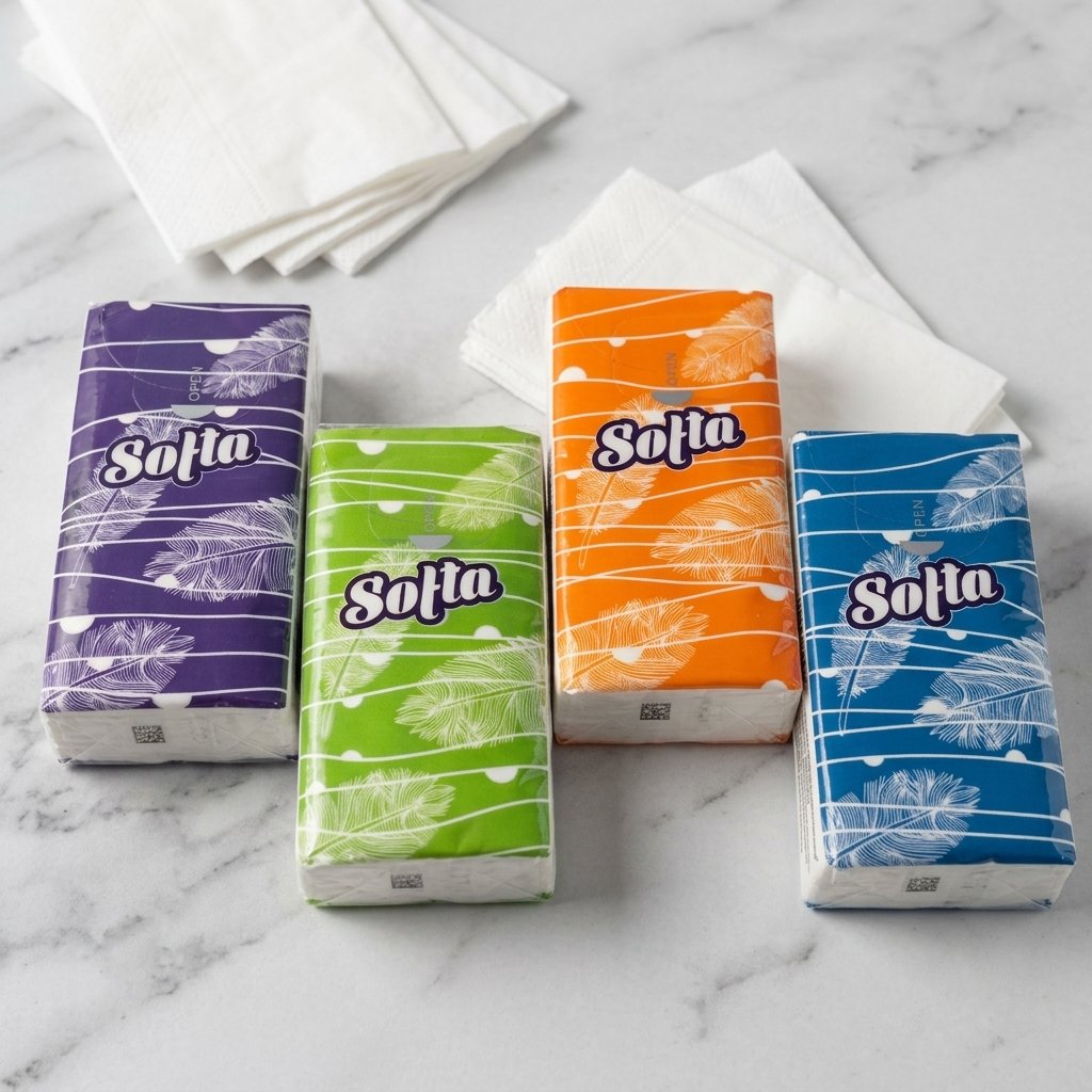 Servetele uscate Softa,3 straturi, 1 buc