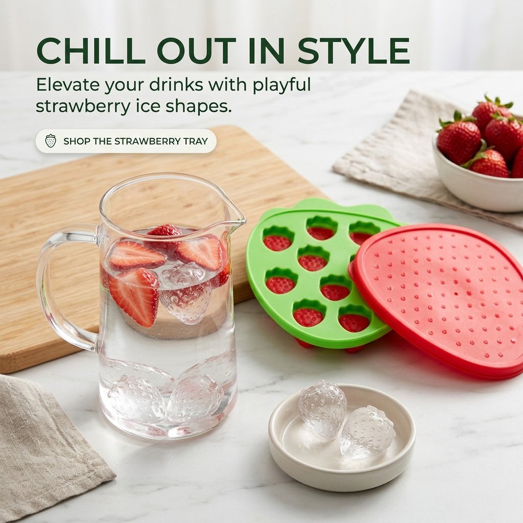 Forma pentru congelare Gondol Plastik, Strawberry Freezer