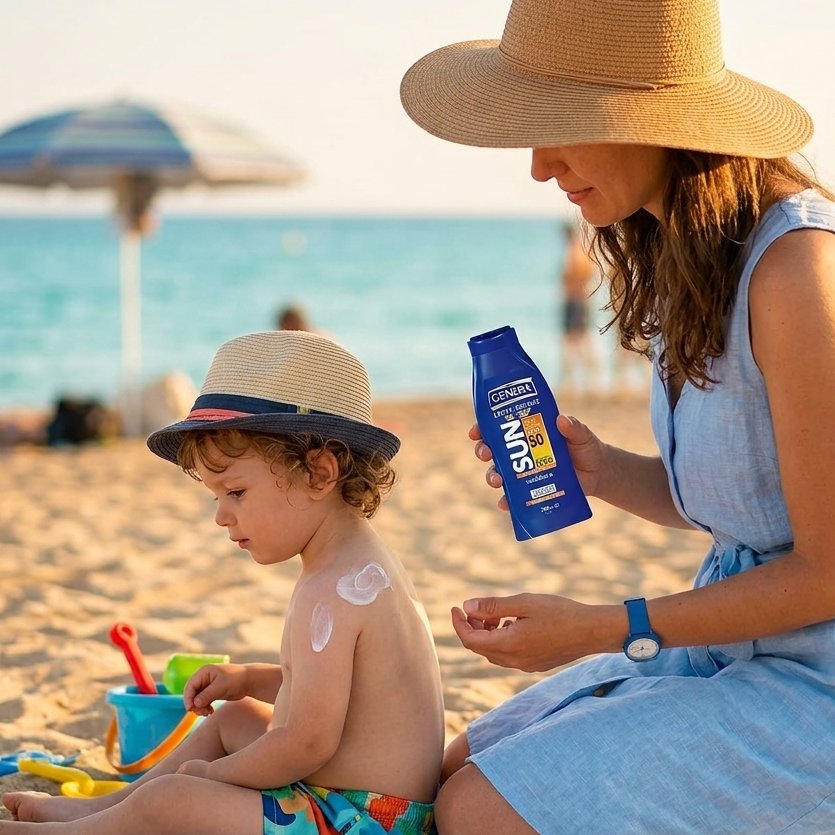 Lapte de corp protectie solara SPF 50 GENERA, pentru copii, 250 ml