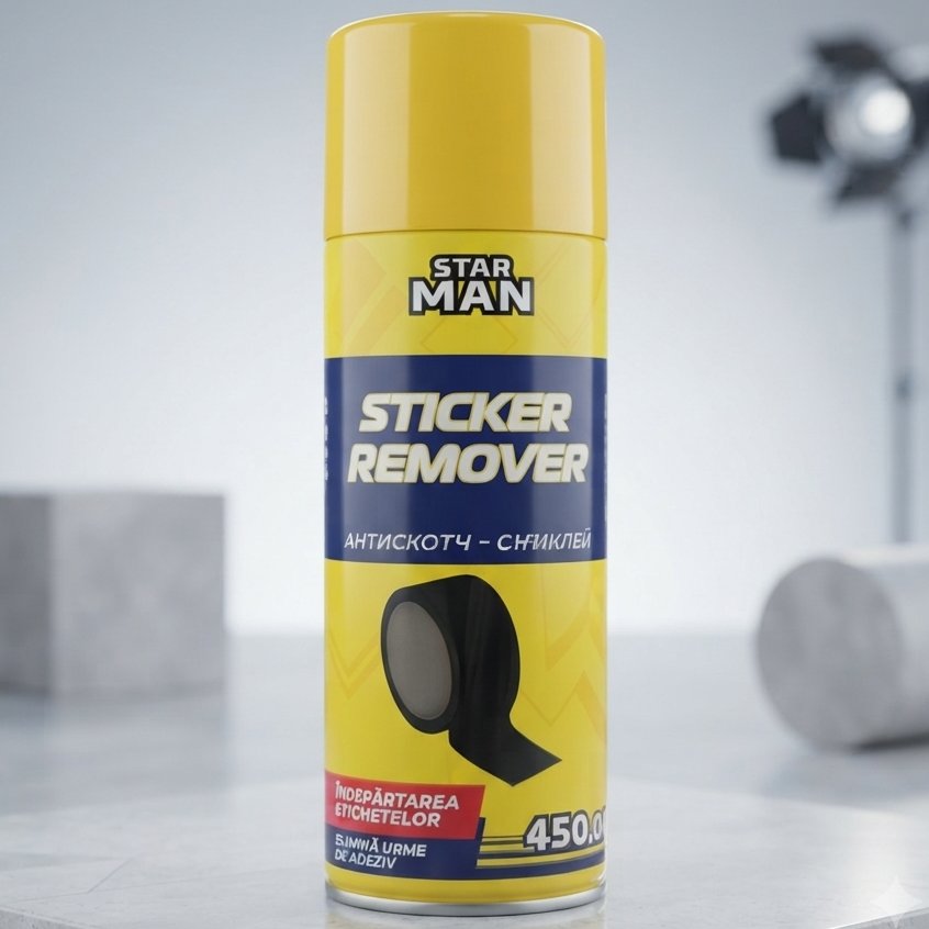 Solutie pentru indepartarea autocolantelor STAR MAN Sticker remover  450 ml