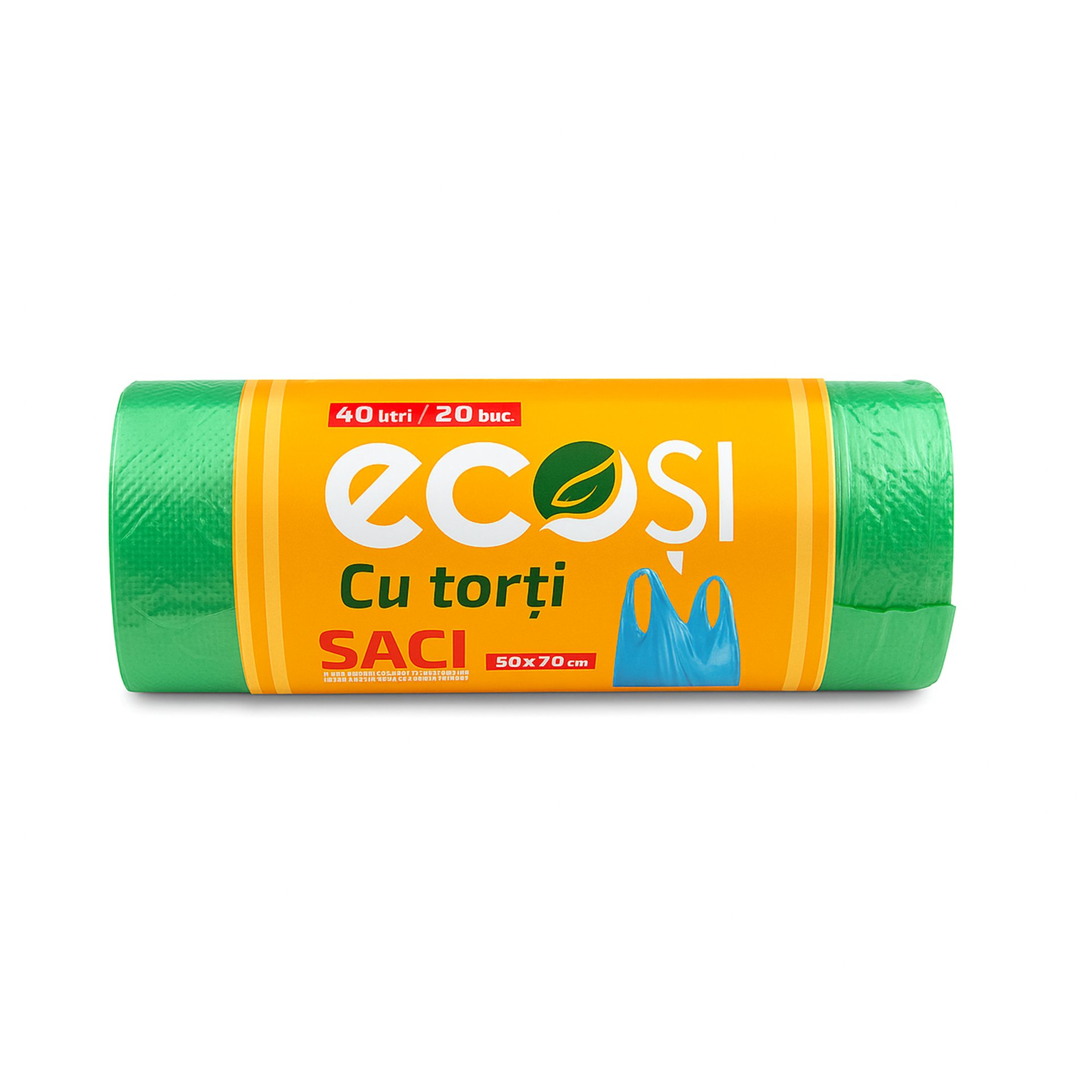 Saci de gunoi cu minere 40Lit / 20buc Ecosi