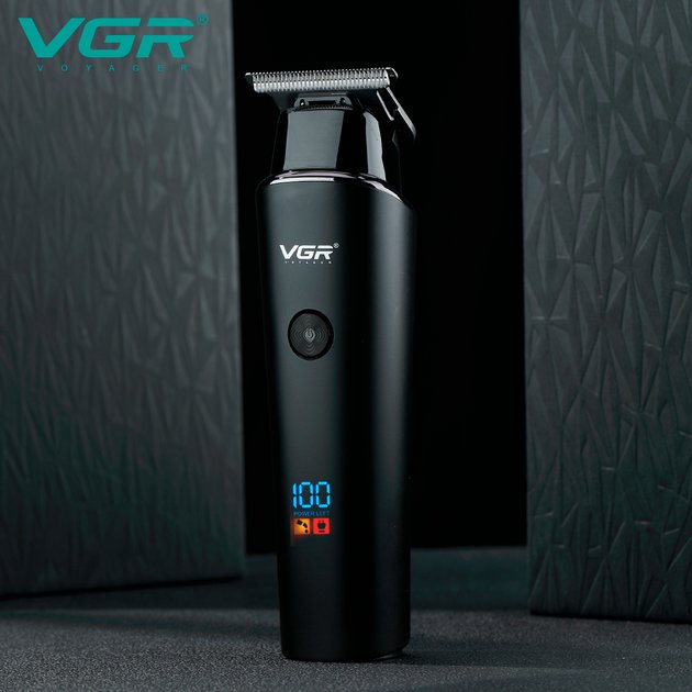 Aparat de tuns reîncărcabil VGR V-937, 3 duze, afișaj LED