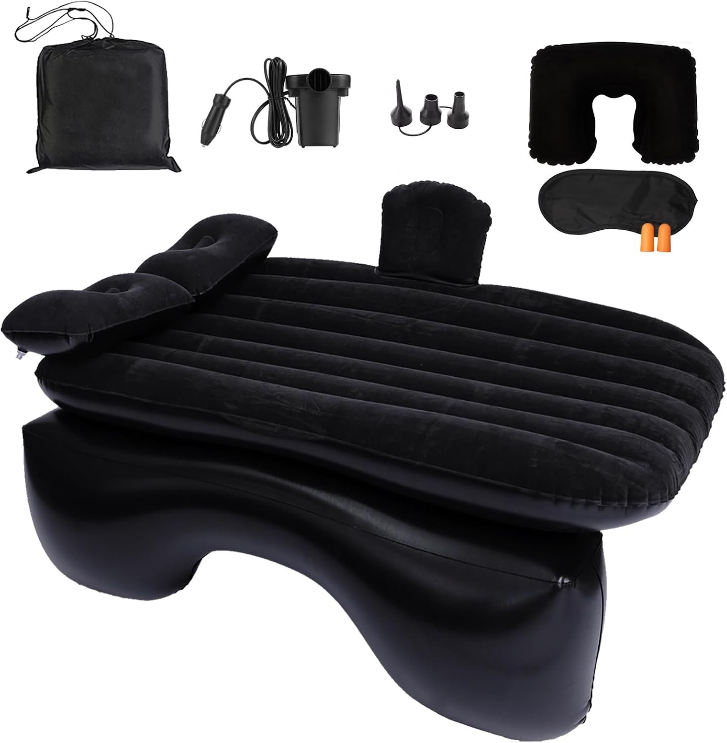 Saltea gonflabilă pentru automobil cu pompă de aer 85 x 135 cm