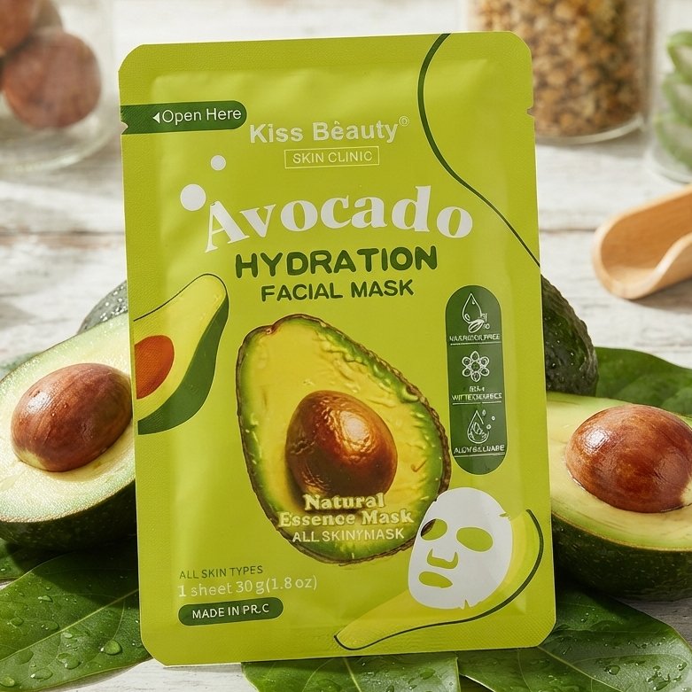 Masca pentru fata Kiss Beauty, Avocado, 30 gr