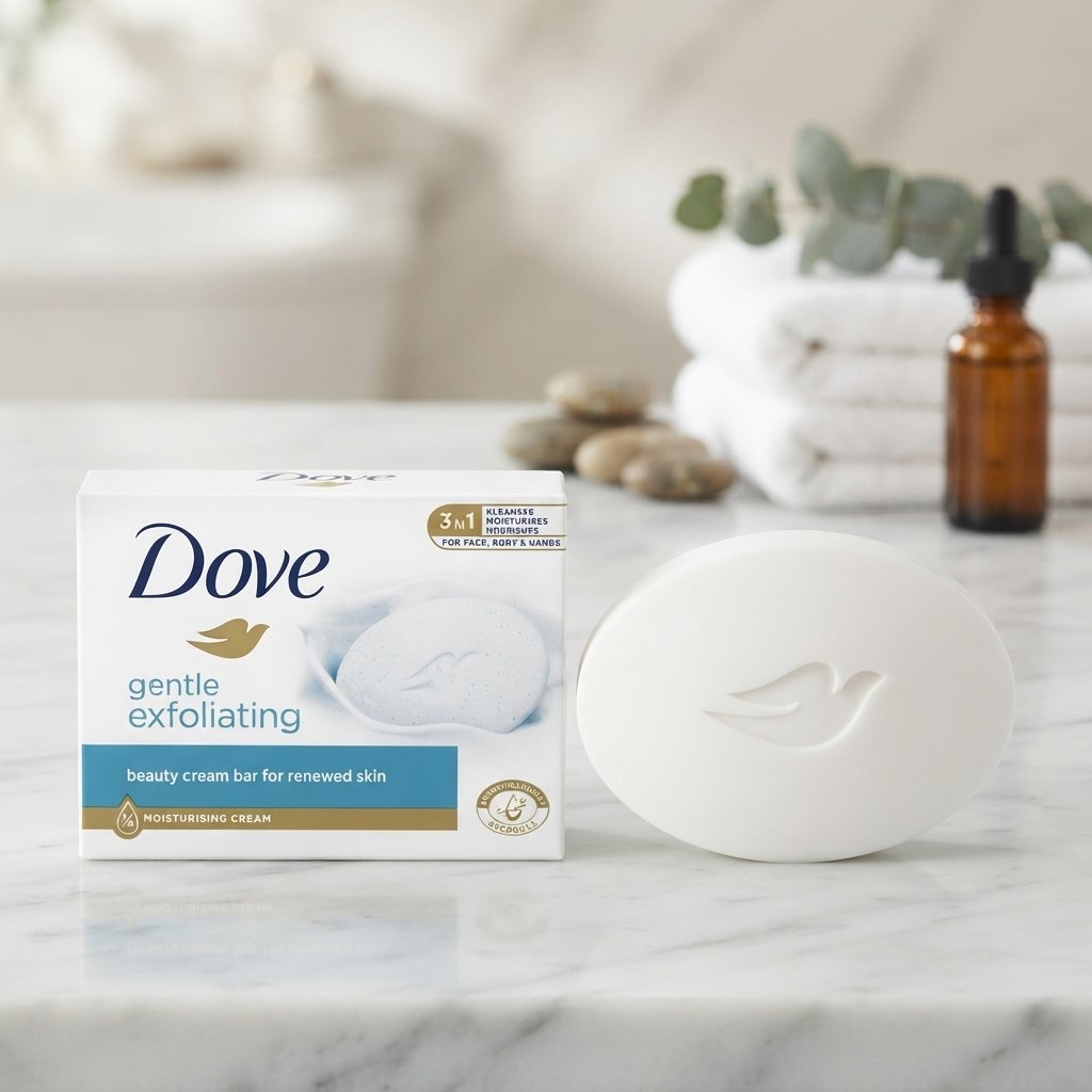 Sapun de toaleta Dove, Exfoliant, 90 g