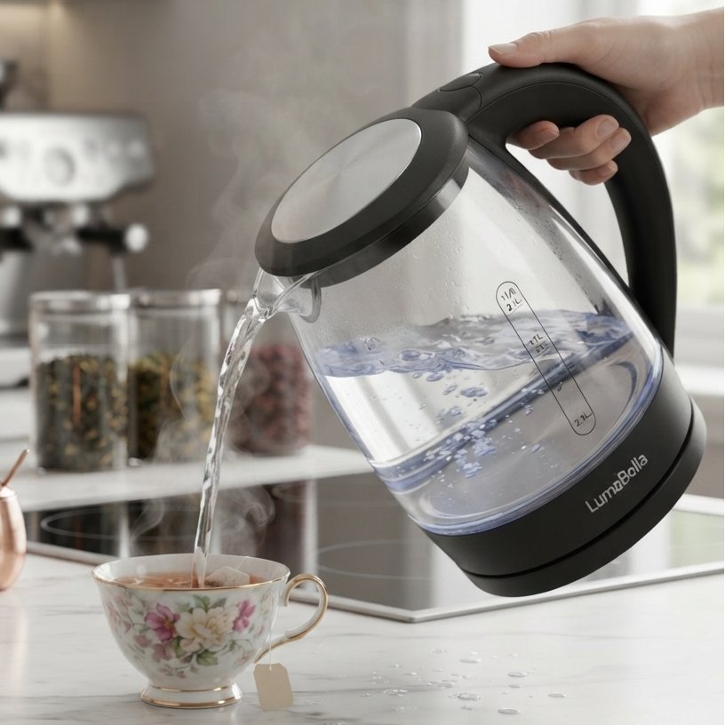 Fierbator electric LumaBella, sticla, 2,5L,1500 W, LB-59033